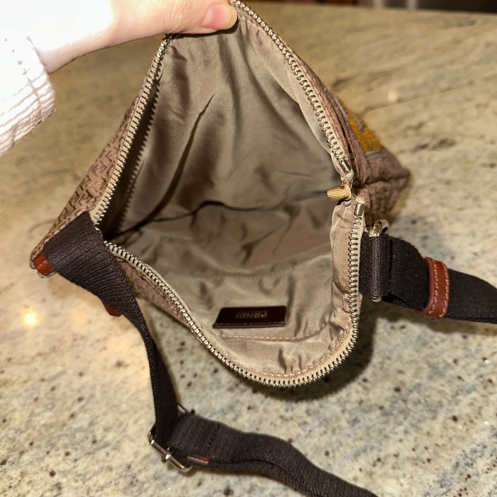 Fendi Brown Zucca Crossbody Bag - Picture 5 of 6